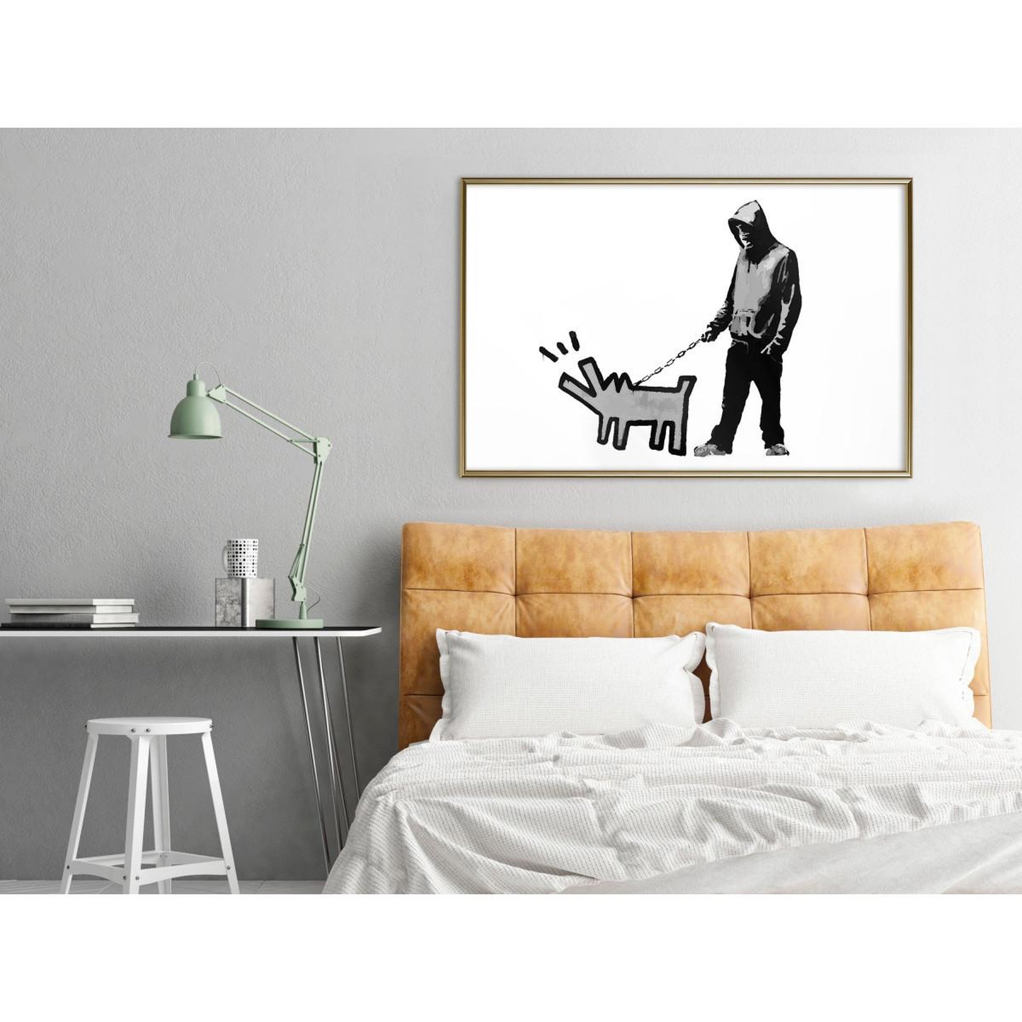 Voir la diapositive 2 : Paris Prix Affiche murale encadrée  banksy choose your weapon
