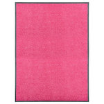 VIDAXL Paillasson lavable Rose 90x120 cm