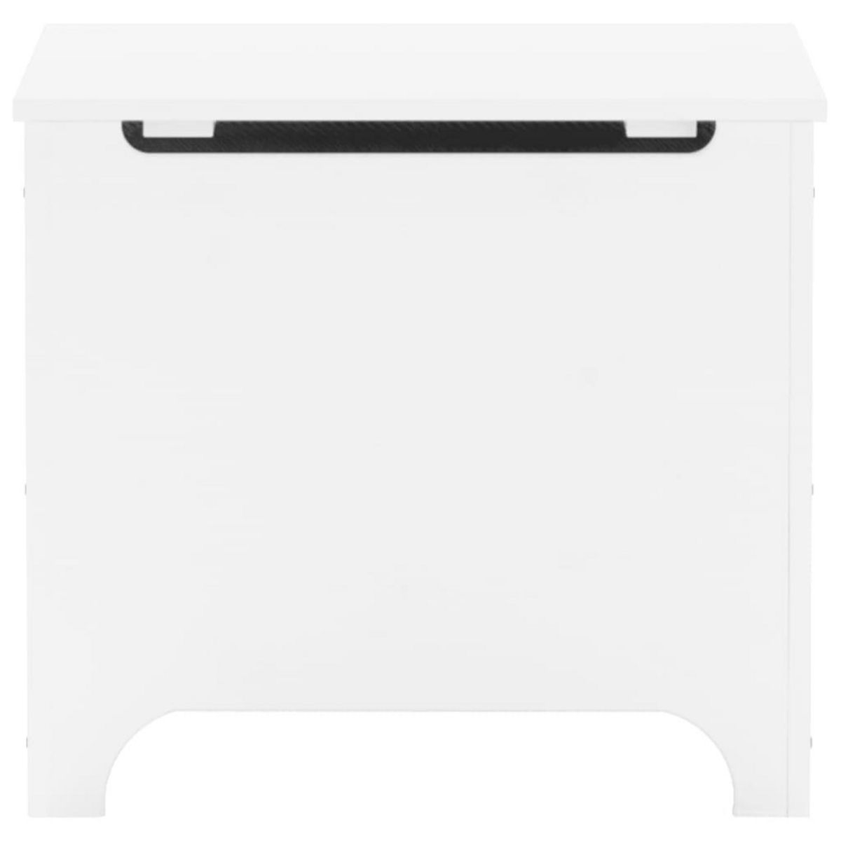 VIDAXL Boîte de rangement avec couvercle RANA blanc bois massif de pin