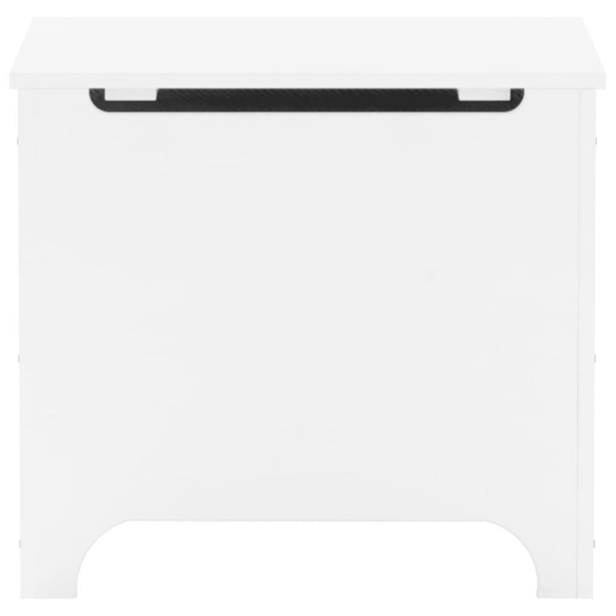 VIDAXL Boîte de rangement avec couvercle RANA blanc bois massif de pin