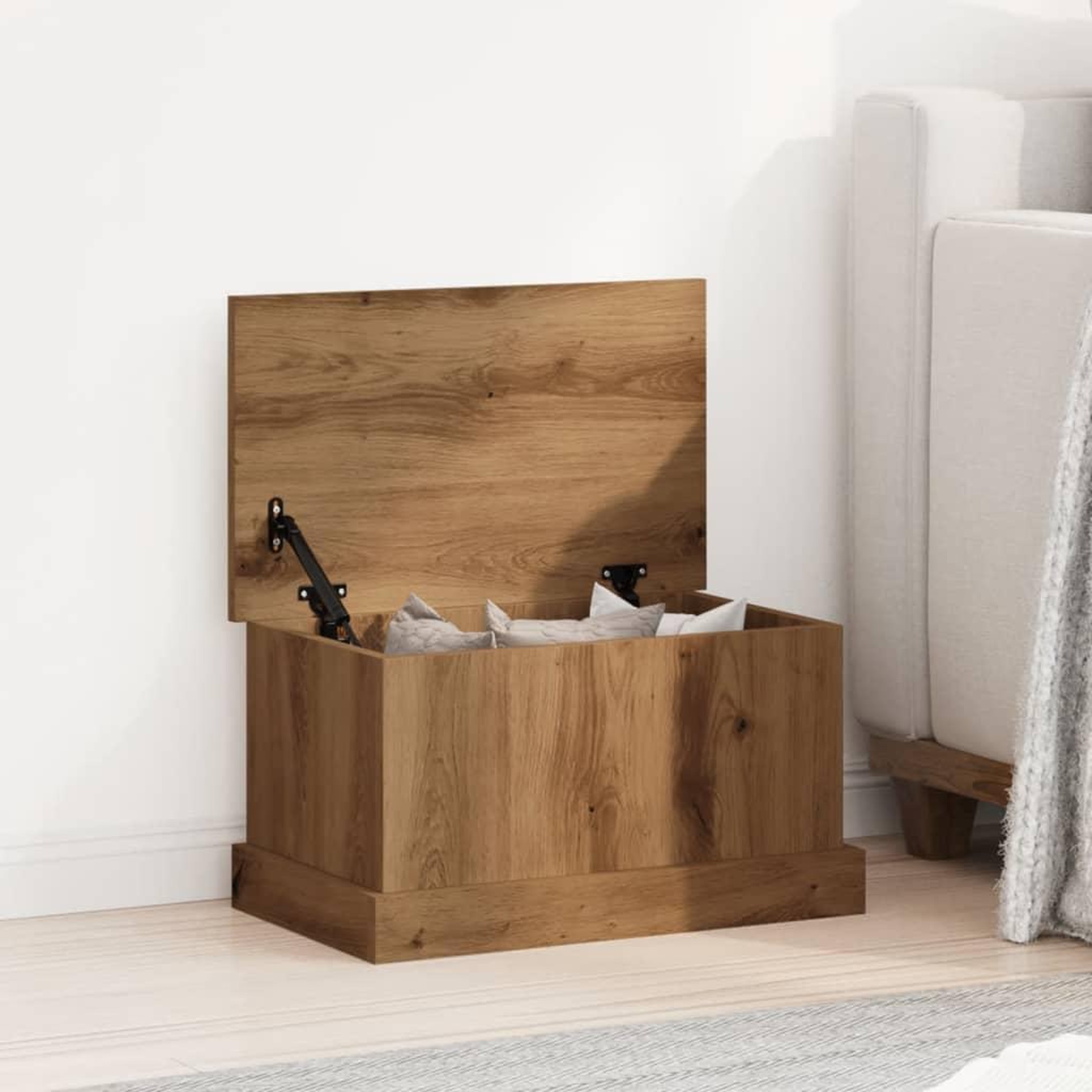VIDAXL Boîtes de rangement chene artisanal 30x50x28 cm bois ingenierie