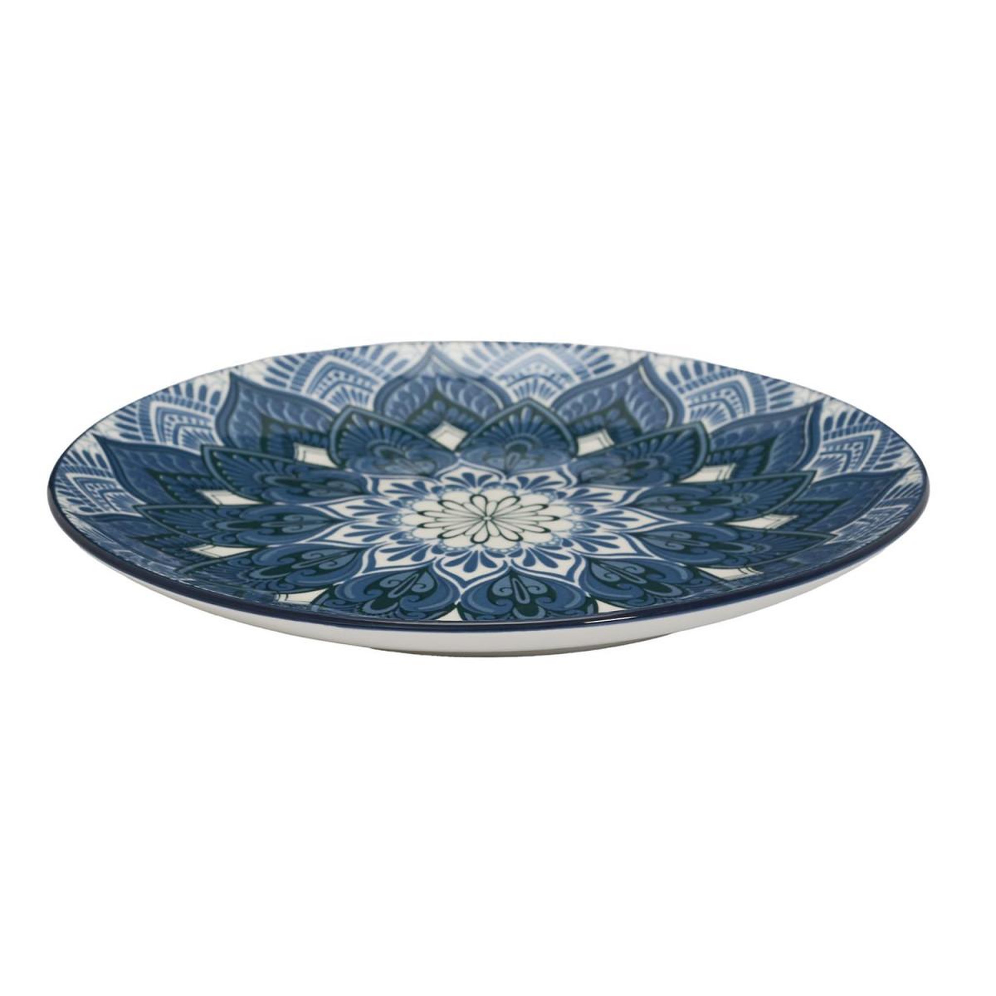 Voir la diapositive 4 : The Home Deco Factory Service de table 12 pièces  mandala  27cm bleu