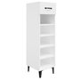 Voir la diapositive 2 : VIDAXL Armoire à chaussure Blanc brillant 30x35x105 cm Bois ingénierie
