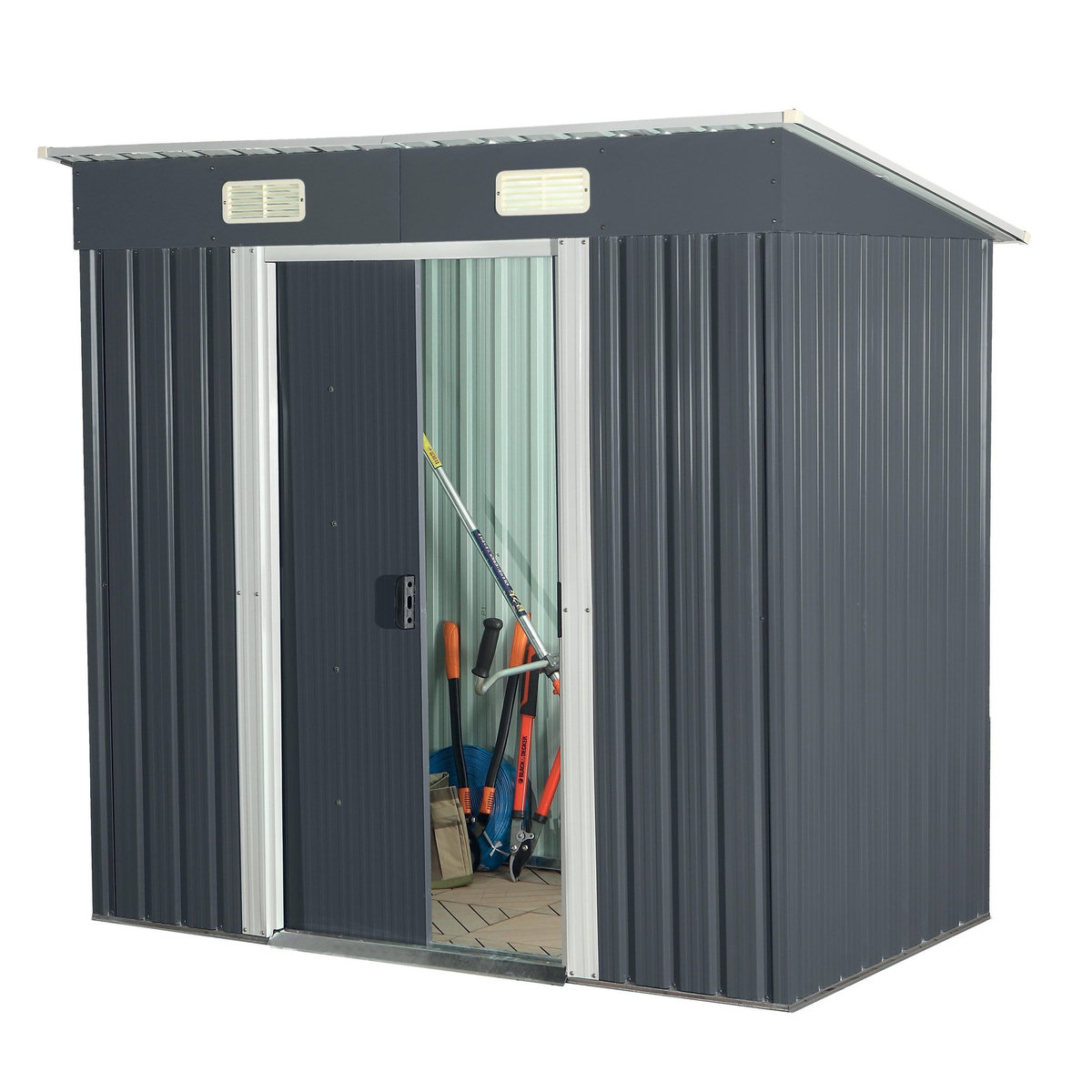  Abri de jardin en métal 2,4m2 WERKA PRO