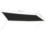 Voir la diapositive 6 : VIDAXL Auvent retractable 400x150 cm Anthracite