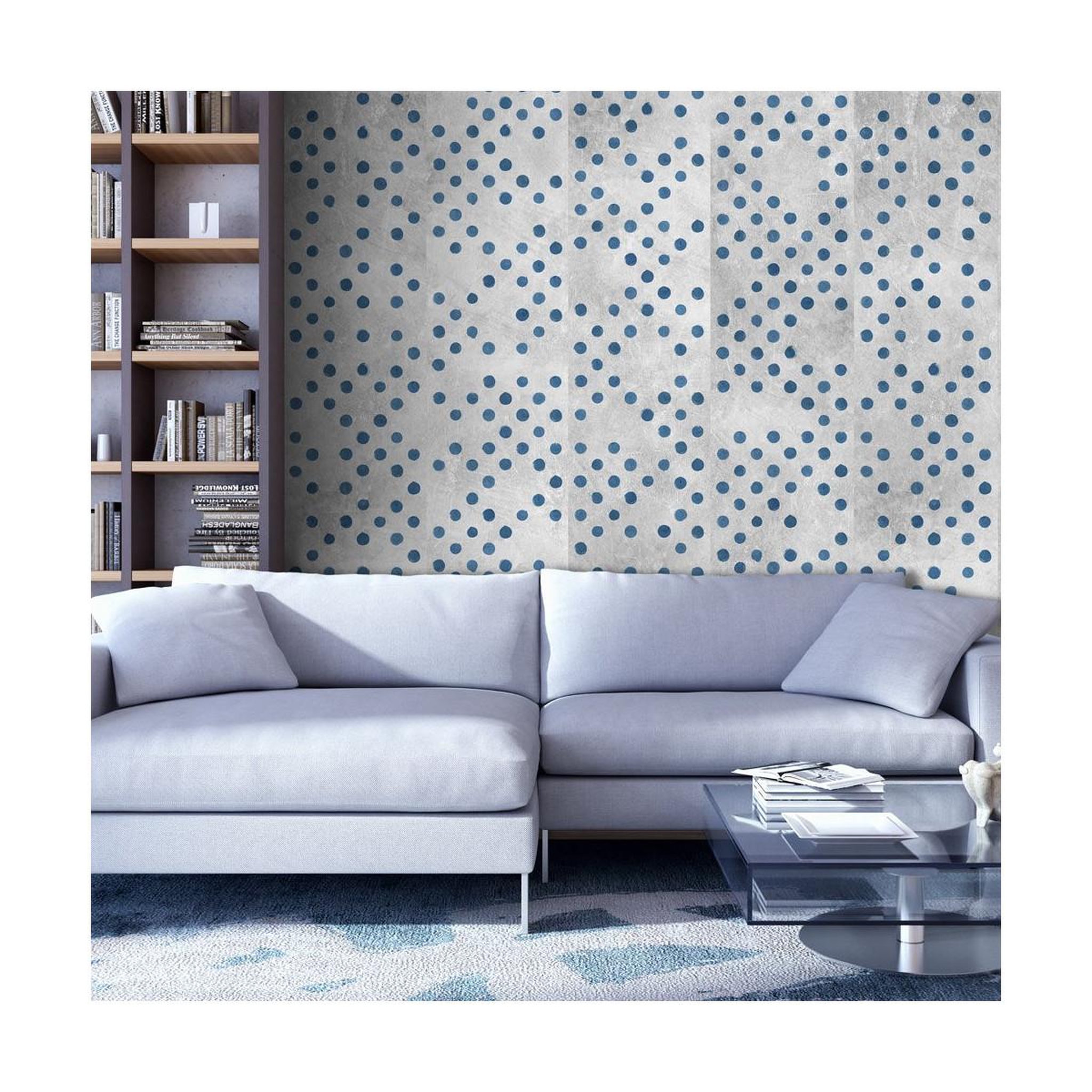 Paris Prix Papier peint  dots on concrete  50x1000cm
