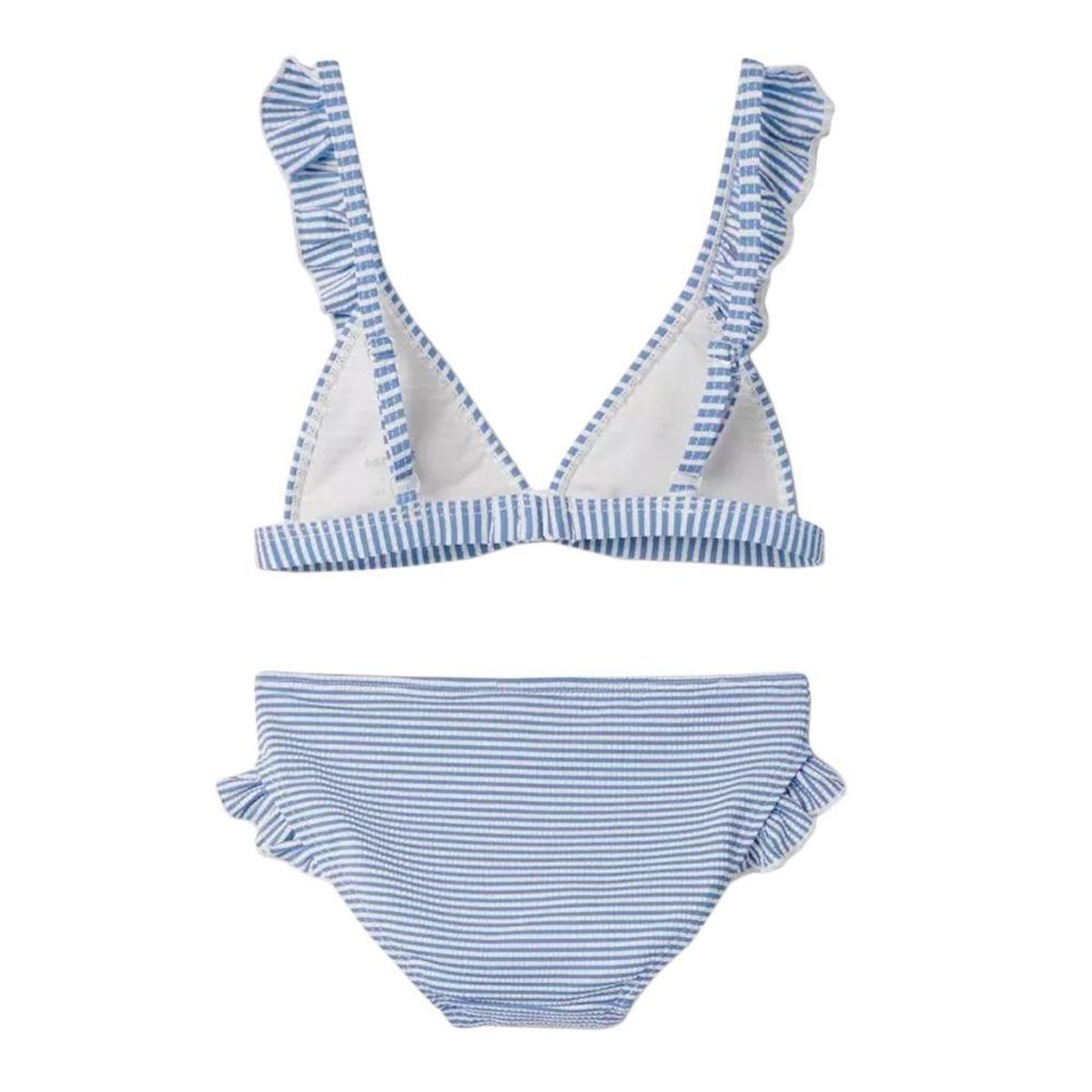 NAME IT Maillot de bain 2 pièces Bleu/Blanc Fille Name It Zannah