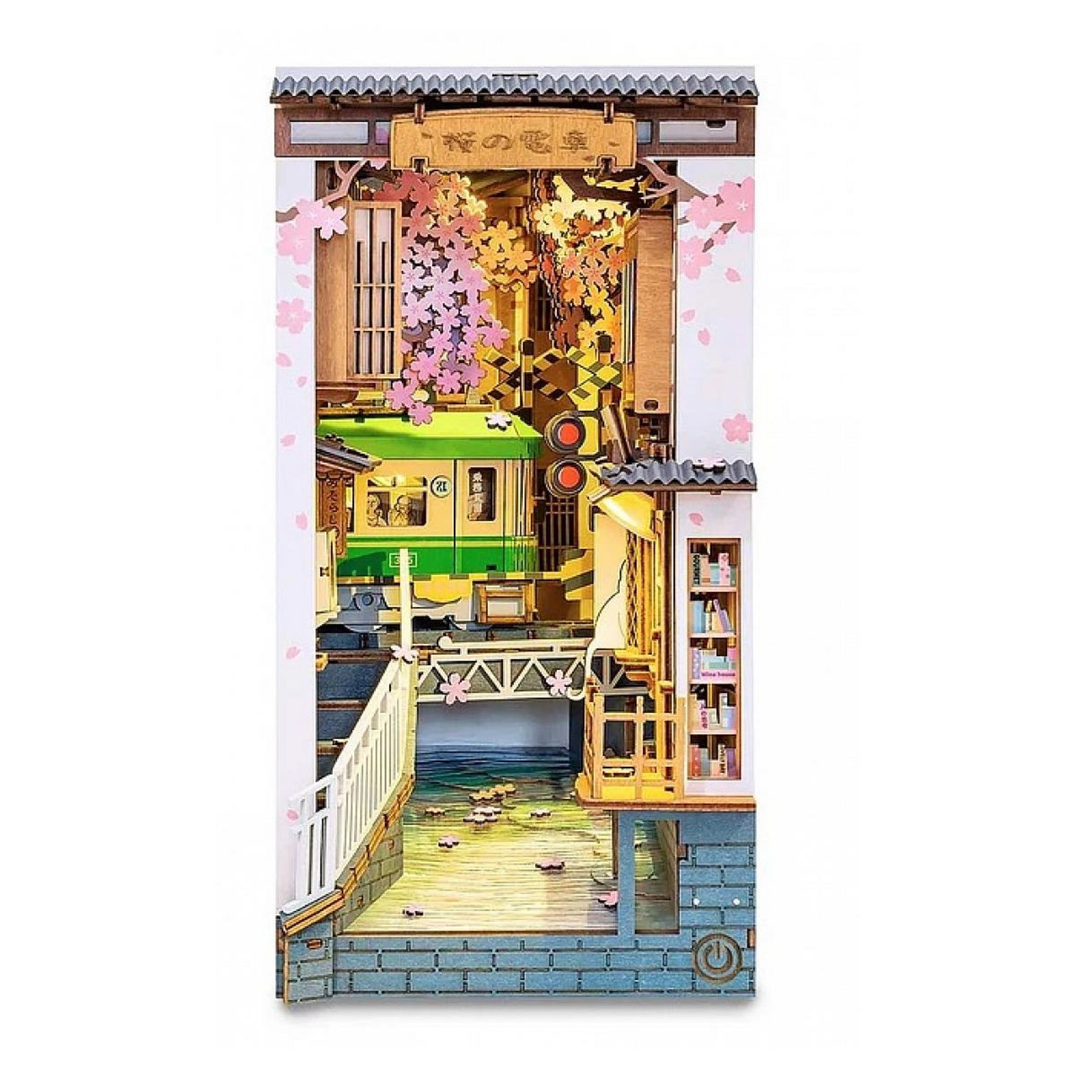 ROBOTIME Serre livre en bois Sakura Densya