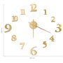 Voir la diapositive 5 : VIDAXL Horloge murale 3D Design moderne Dore 100 cm XXL