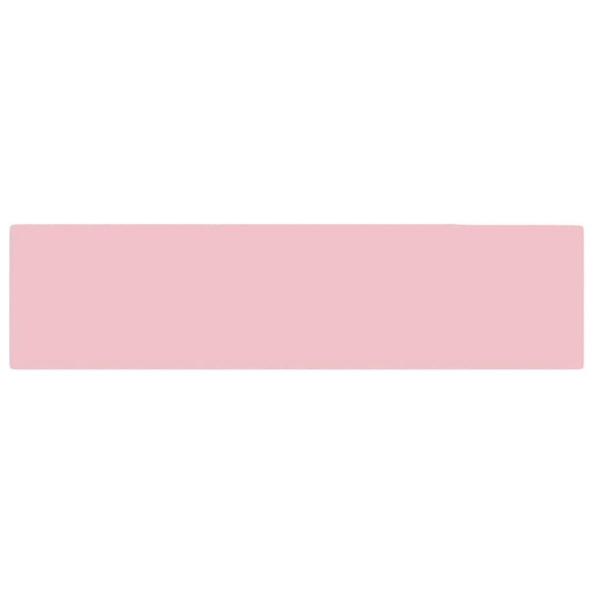 VIDAXL Lavabo de salle de bain avec trop-plein Ceramique Rose