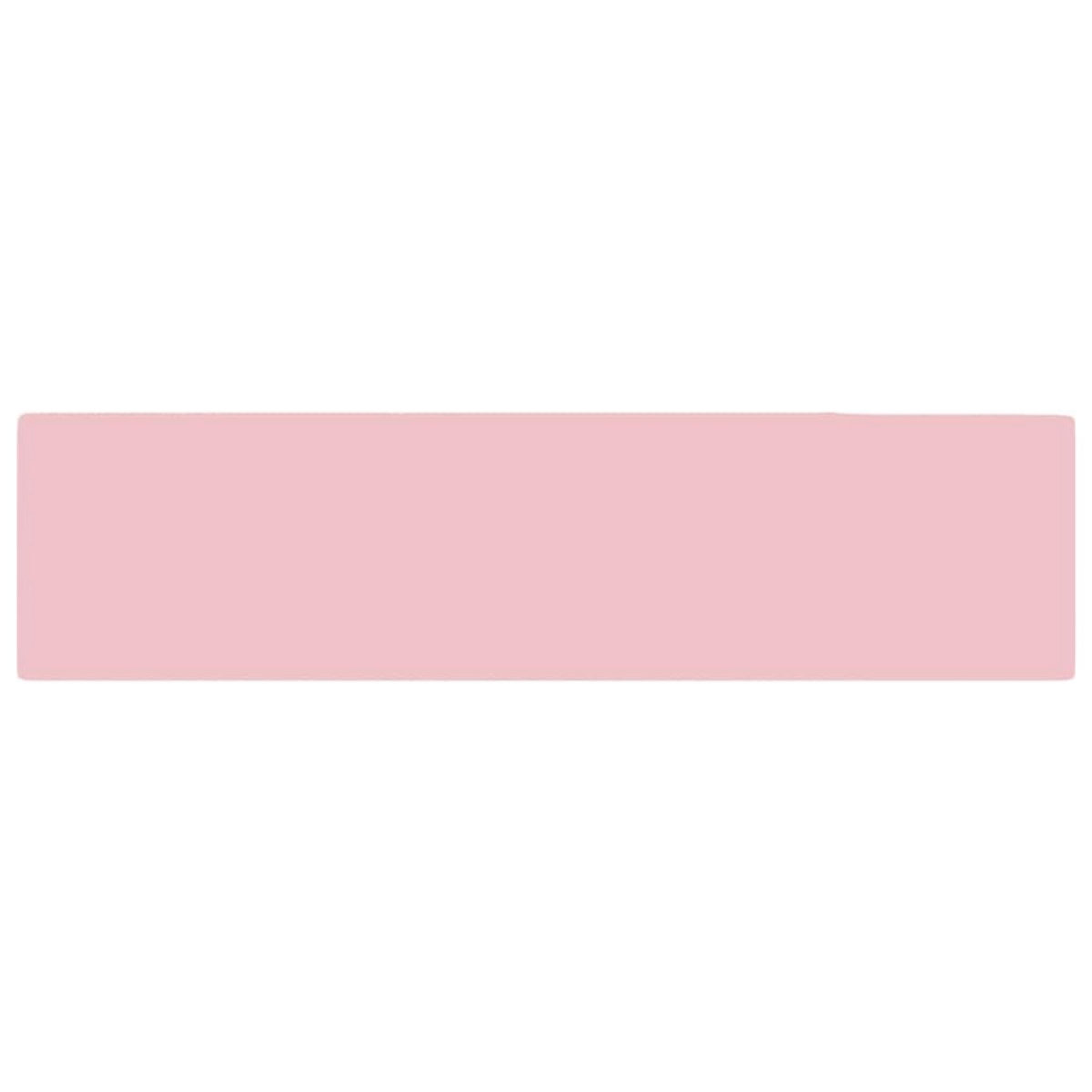 VIDAXL Lavabo de salle de bain avec trop-plein Ceramique Rose