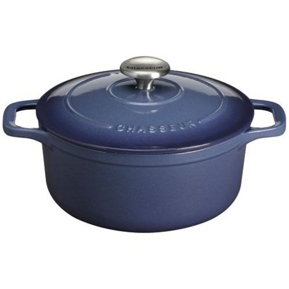 Chasseur Cocotte ronde en fonte maill e 28cm bleu PUC472880