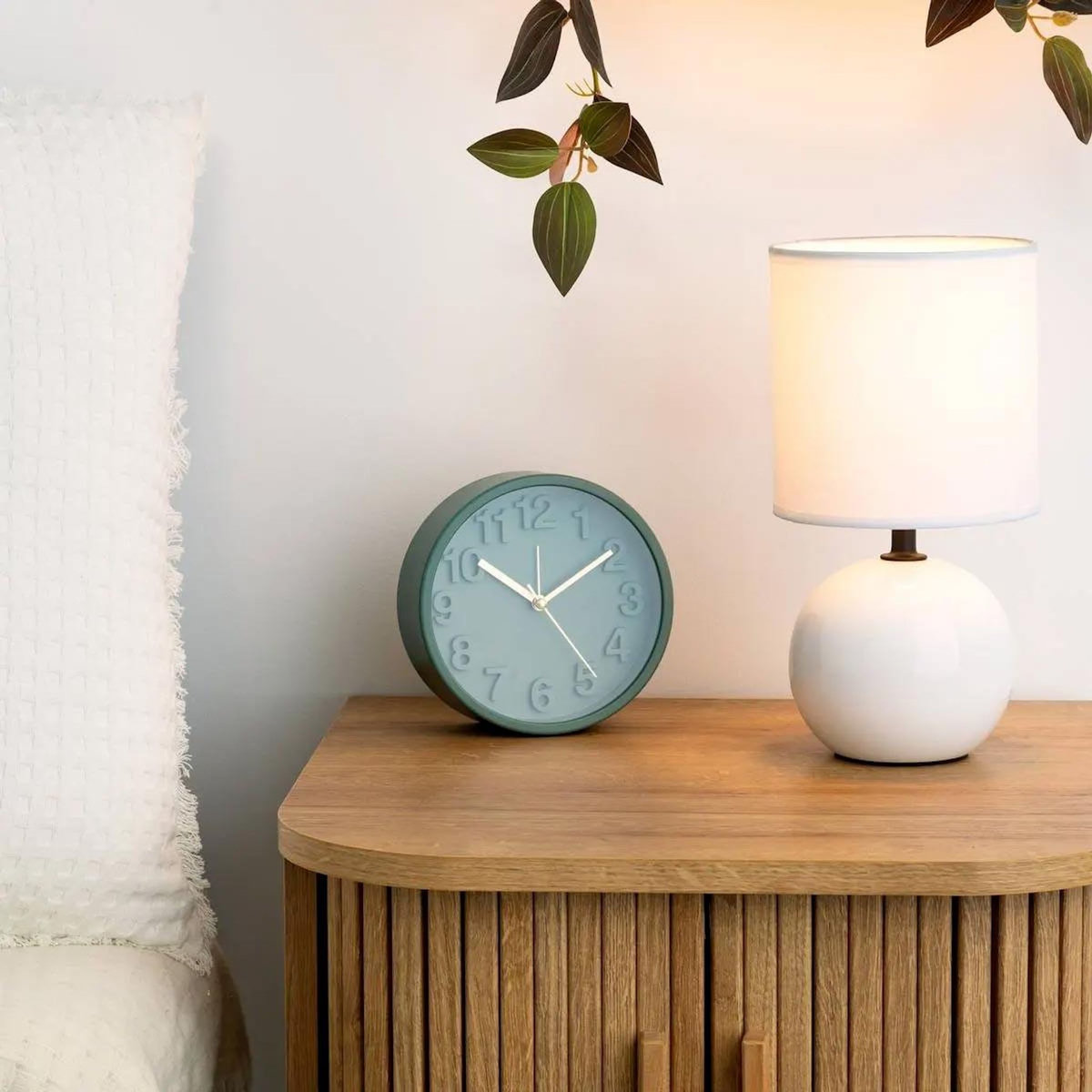 ATMOSPHERA Lampe à Poser Céramique  Boule  24cm Blanc