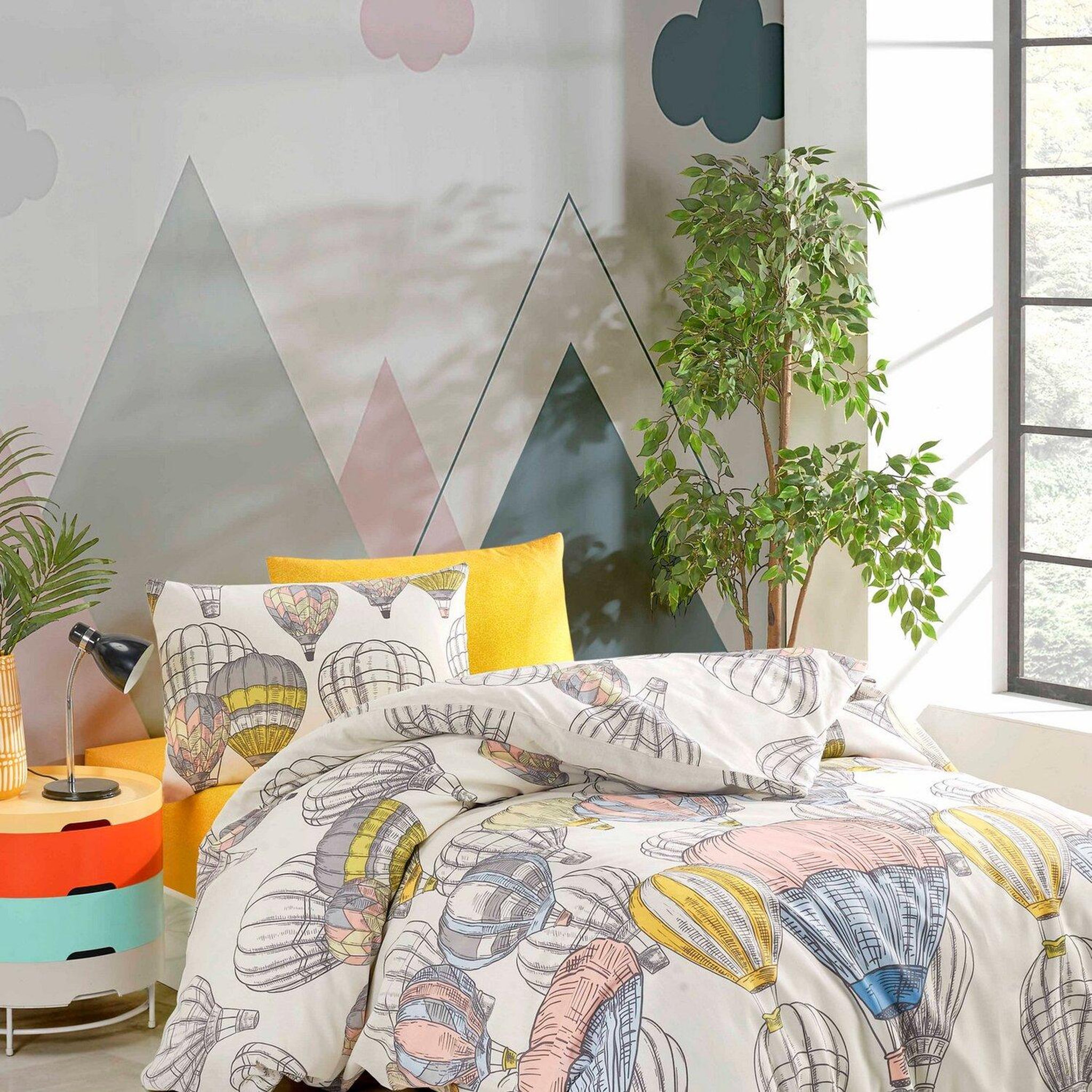 Voir la diapositive 1 : Home collection Parure housse de couette avec taie(s) en coton polyester Cappadocia