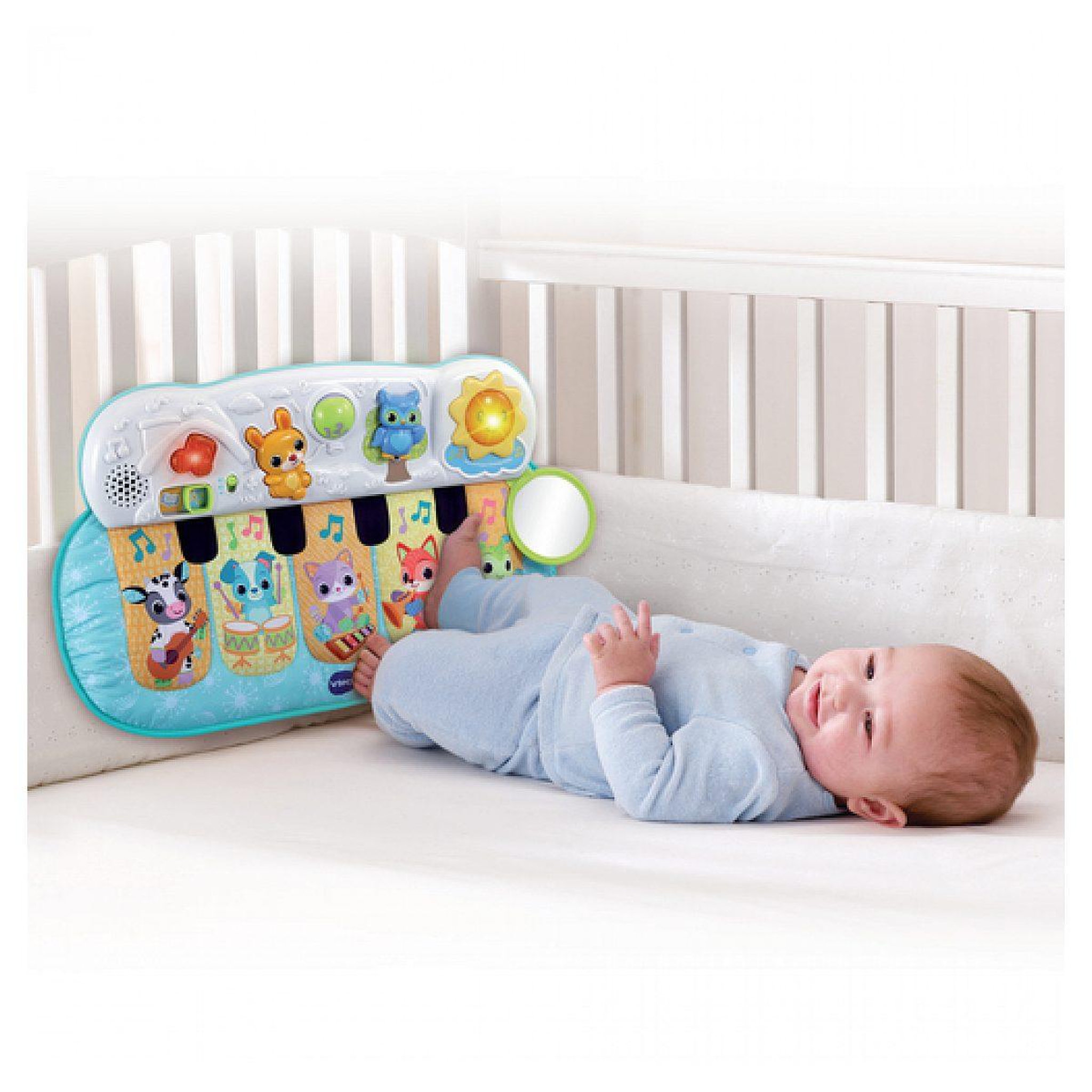 Voir la diapositive 2 : VTECH Baby tap tap piano des loulous textile multicolore