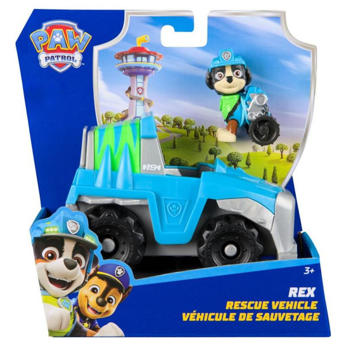 PAW PATROL Véhicule avec Figurine Rex Paw Patrol Pat'Patrouille