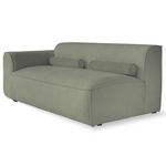 BEST MOBILIER Felix - module d'assise gauche en tissu texturé. Coloris disponibles : Gris