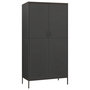 Voir la diapositive 2 : VIDAXL Garde-robe Anthracite 90x50x180 cm Acier