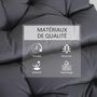 Voir la diapositive 4 : OUTSUNNY Lot de 2 coussins matelas assise dossier 2 en 1 pour chaise fauteuil grand confort 98L x 50l x 8H cm gris