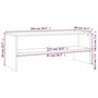 Voir la diapositive 6 : VIDAXL Meuble TV Chene fume 100x40x40 cm Bois d'ingenierie