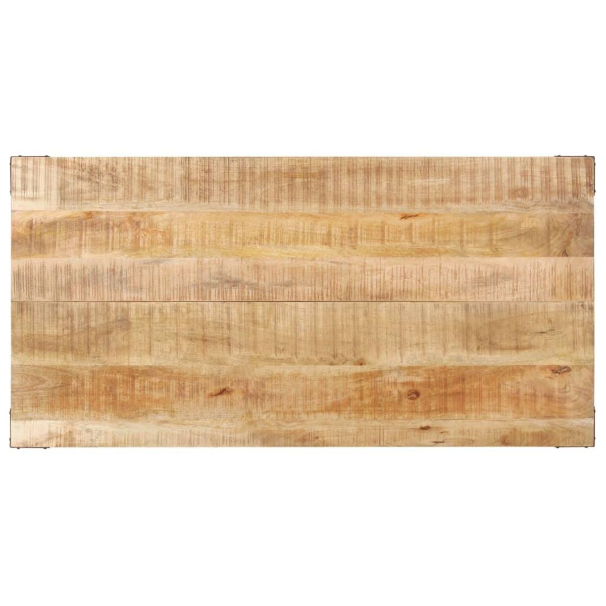 VIDAXL Table a manger 140x70x76 cm Bois de manguier brut massif