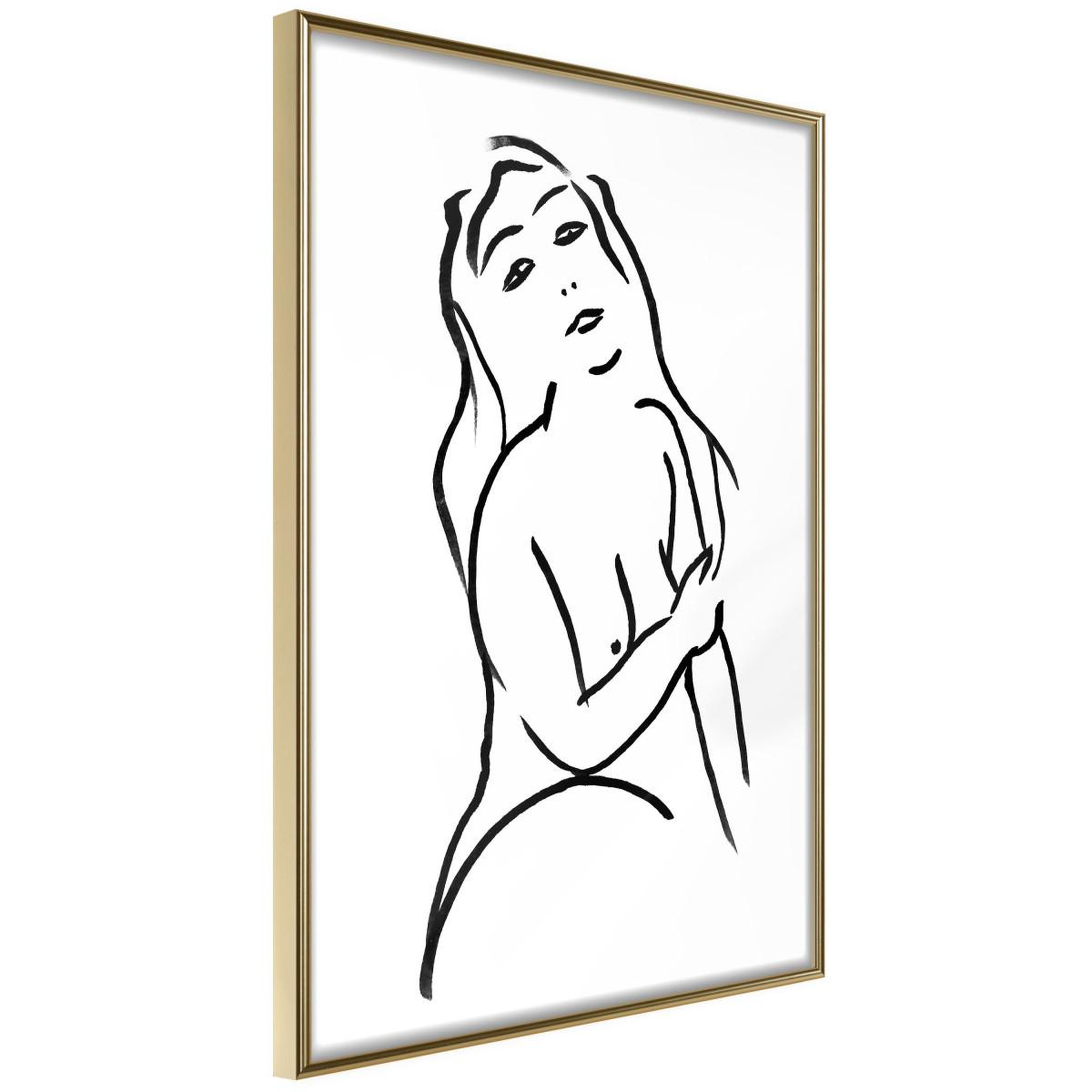 Paris Prix Affiche murale encadrée  shape of a woman