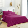 Voir la diapositive 1 : UNIVERS DECOR Housse de couette 240 x 220 unie rose fushia 100% Coton / 57 Fils/cm²