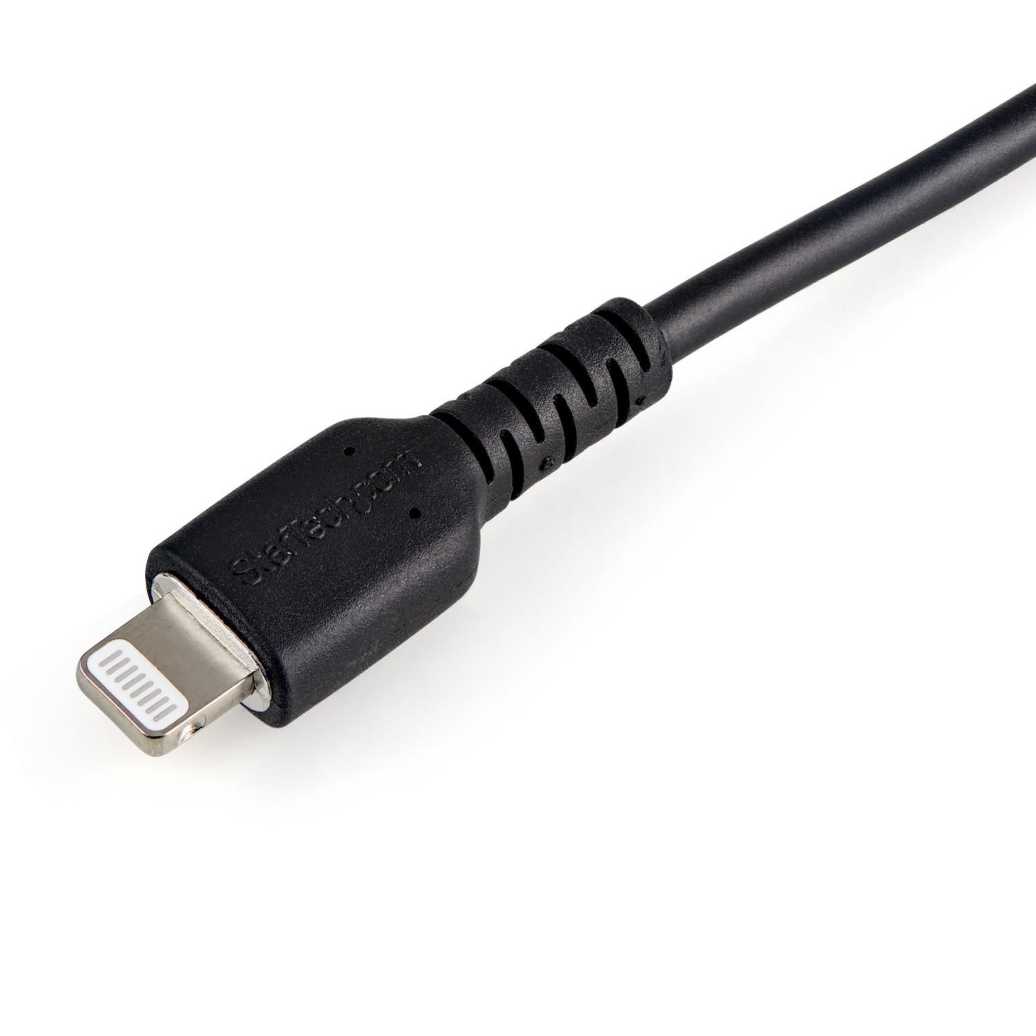 Voir la diapositive 3 : Startech Startech.com câble usb-a vers lightning noir robuste 15cm - câble de charge/synchronisation de type a vers lightning en fibre aramide - ipad/iphone 12 - certifié apple mfi