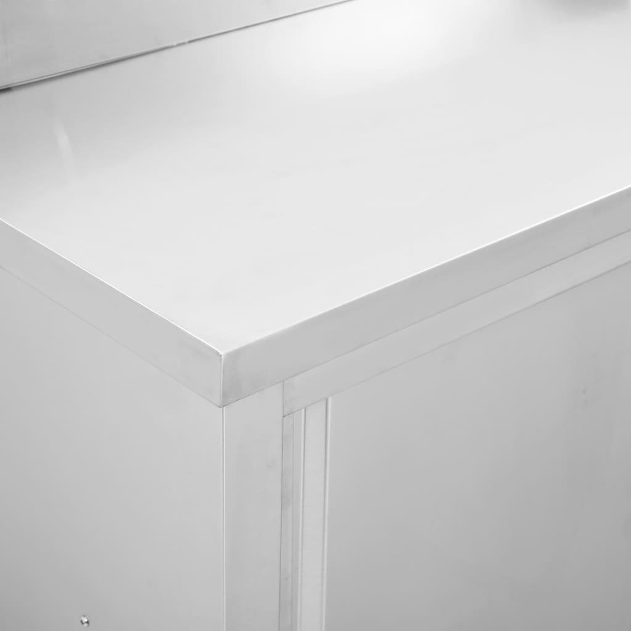 Voir la diapositive 5 : VIDAXL Table de travail avec portes coulissantes 100x50x(95-97)cm Inox