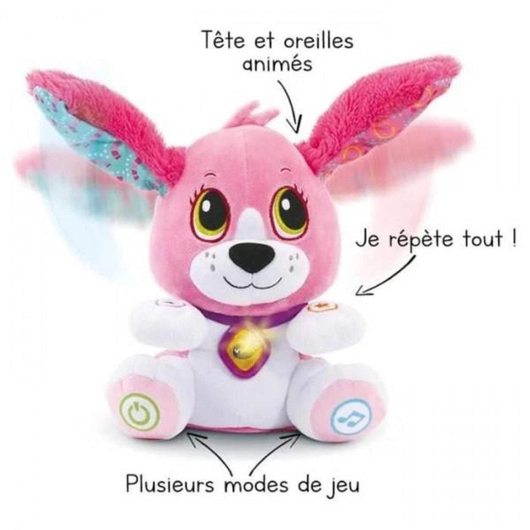 Voir la diapositive 4 : VTECH BABY VTECH BABY - Toutou parle avec moi - Rose