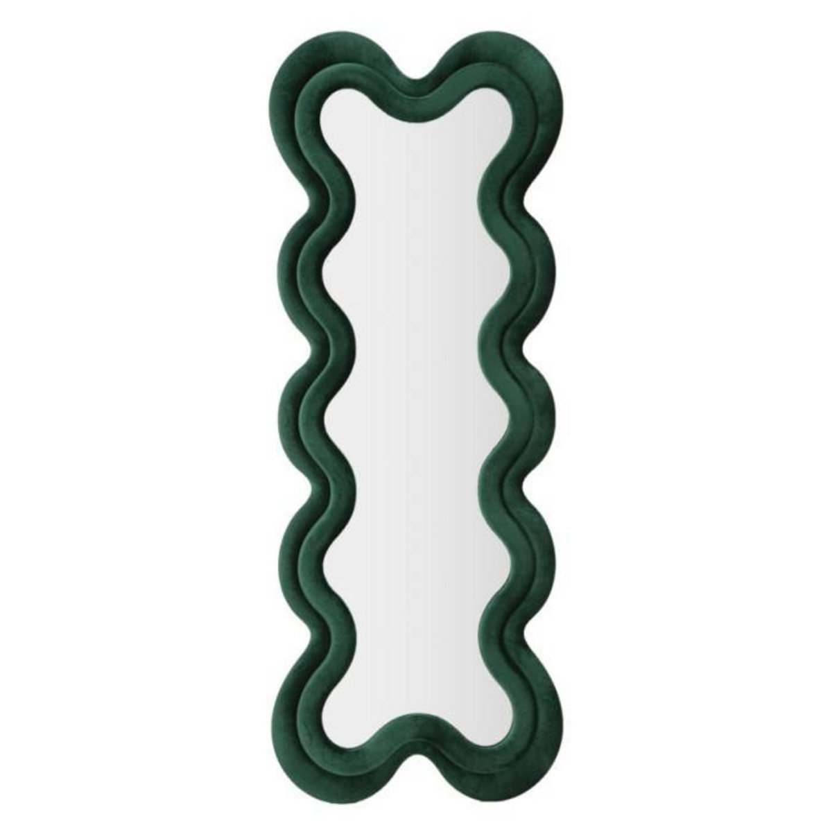 Paris Prix Miroir Mural en Velours  Monica  160cm Vert