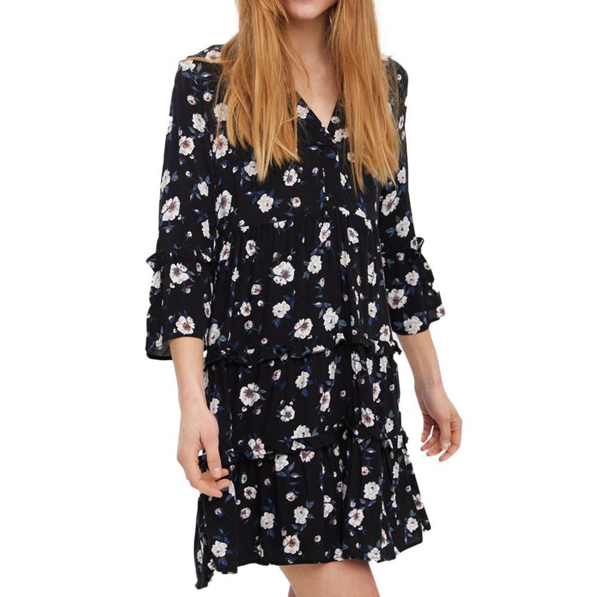 Voir la diapositive 1 : Vero Moda Robe Noir à fleurs Femme Vero Moda Easy