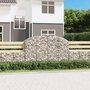 Voir la diapositive 1 : VIDAXL Panier de gabions arque 200x50x120/140 cm Fer galvanise