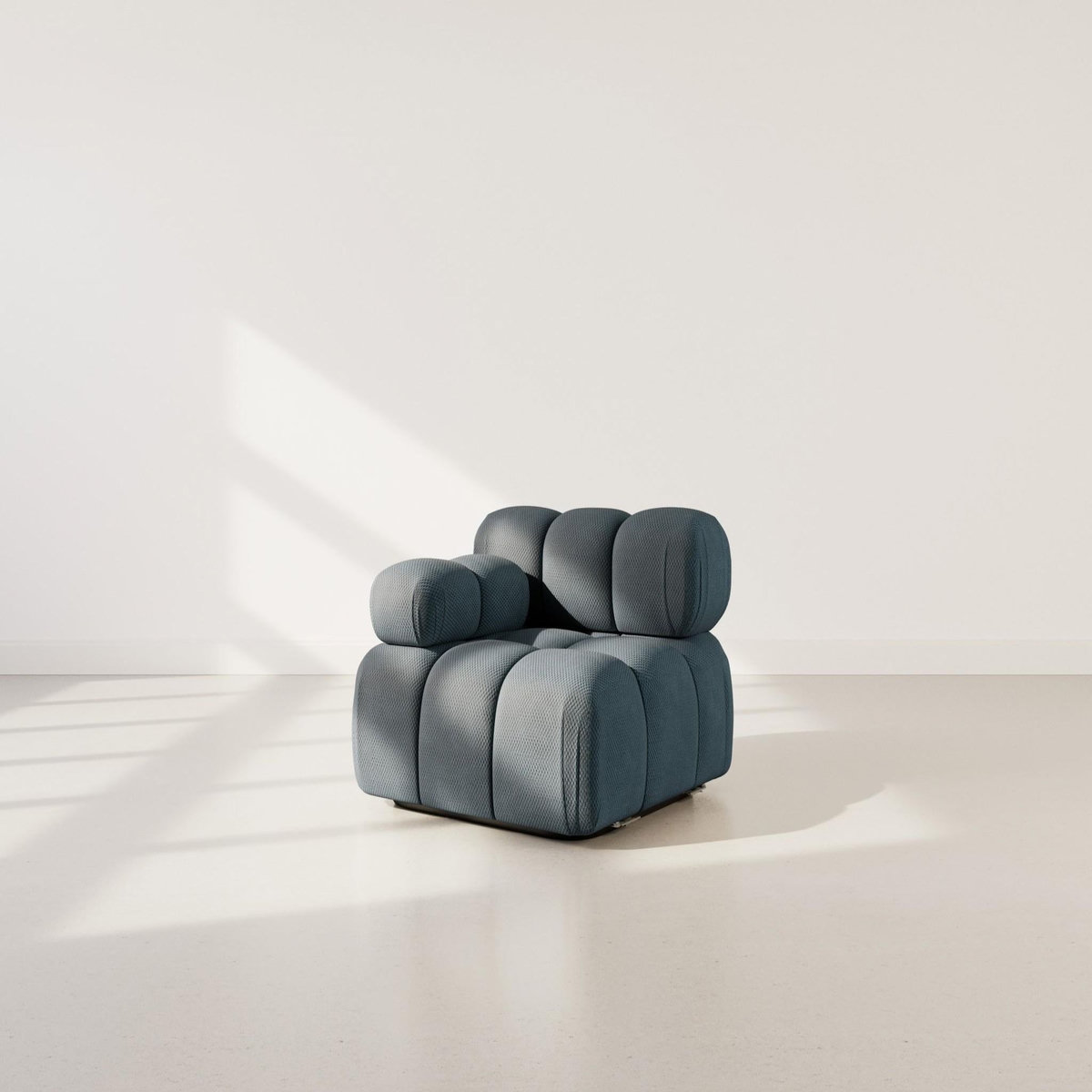 LISA DESIGN Ruby - module d'assise gauche en velours texturé