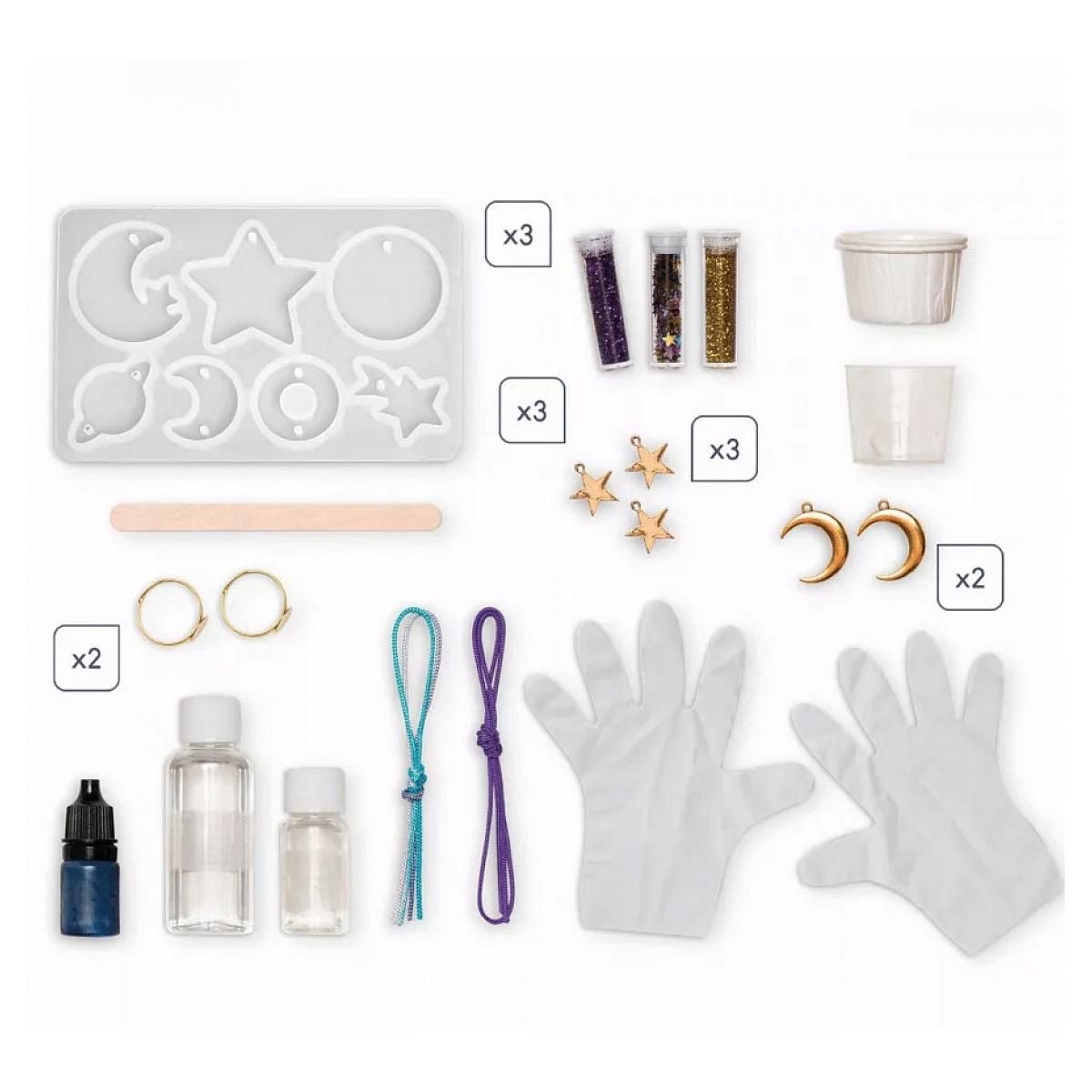 Juratoys-Janod 14 Bijoux resine galaxy a creer