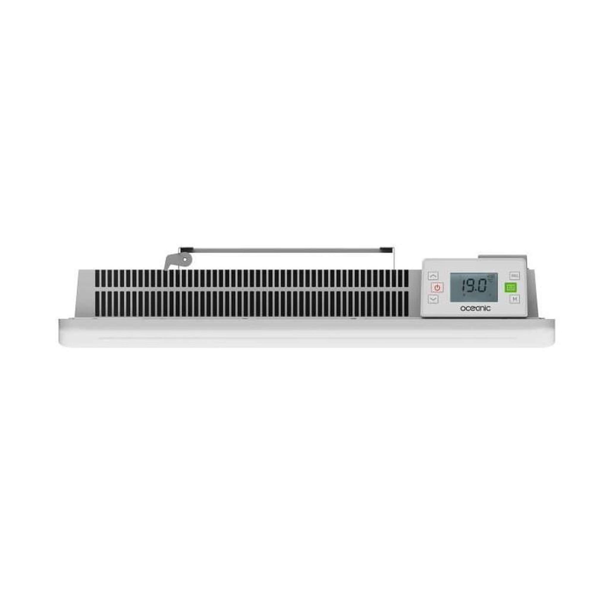 Voir la diapositive 5 : OCEANIC Radiateur électrique fixe a inertie seche céramique 1000W OCEANIC Rubis - Design galbé - Blanc - NF