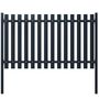Voir la diapositive 1 : VIDAXL Panneau cloture Anthracite 174,5x100 cm Acier enduit de poudre