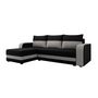 Voir la diapositive 2 : BEST MOBILIER Harvey - canapé d'angle réversible - convertible - avec coffre - en tissu - 4 places - style contemporain
