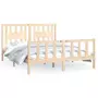 VIDAXL Cadre de lit avec tete de lit bois de pin massif 160x200 cm