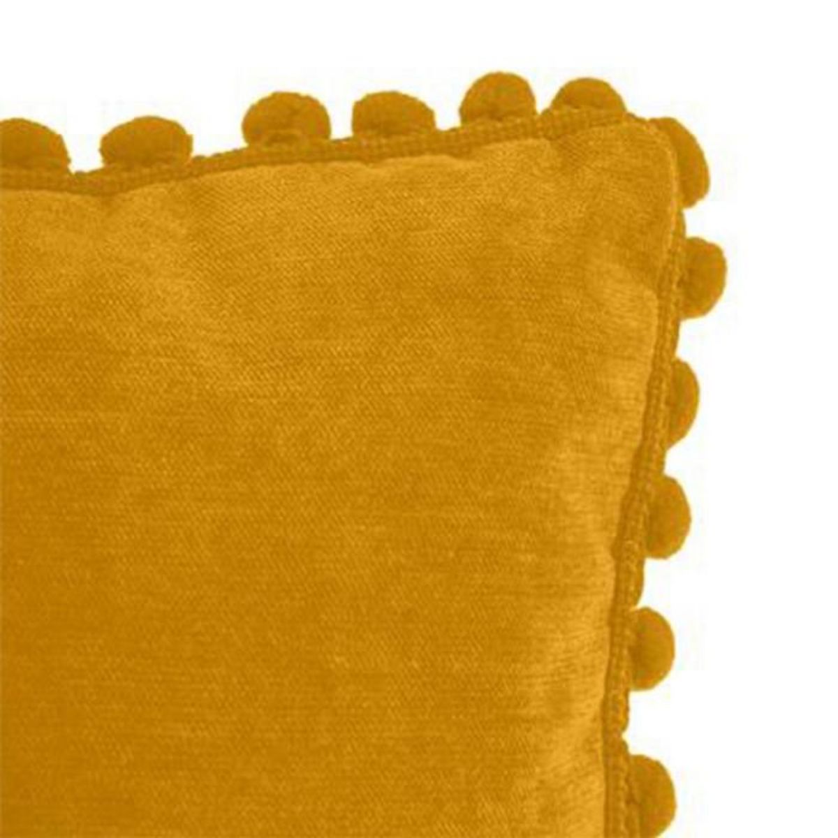 ATMOSPHERA Coussin à Pompons  Jao  40x40cm Ocre