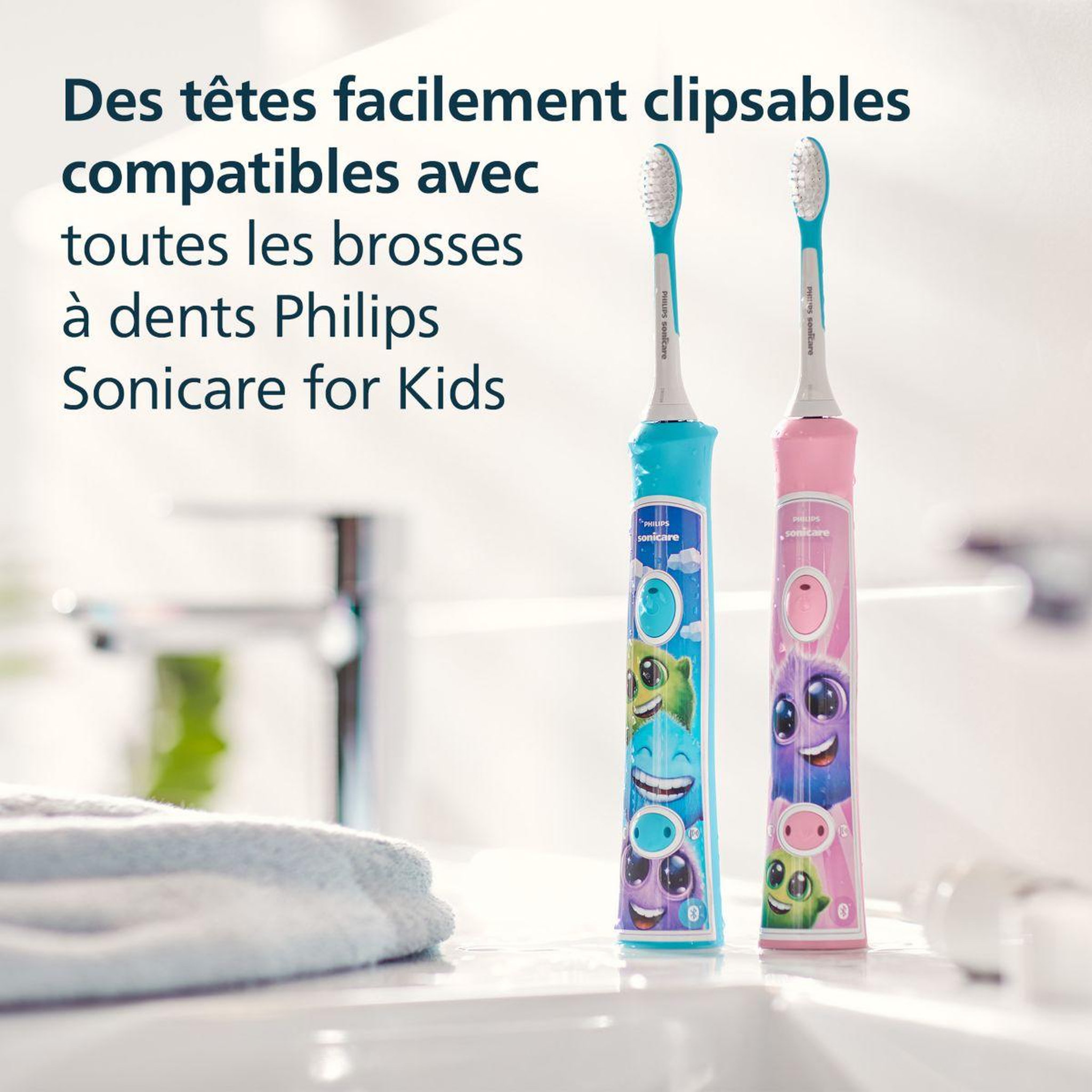 Voir la diapositive 5 : Philips Brossette dentaire Sonicare x2 tete de brosse HX6042/90