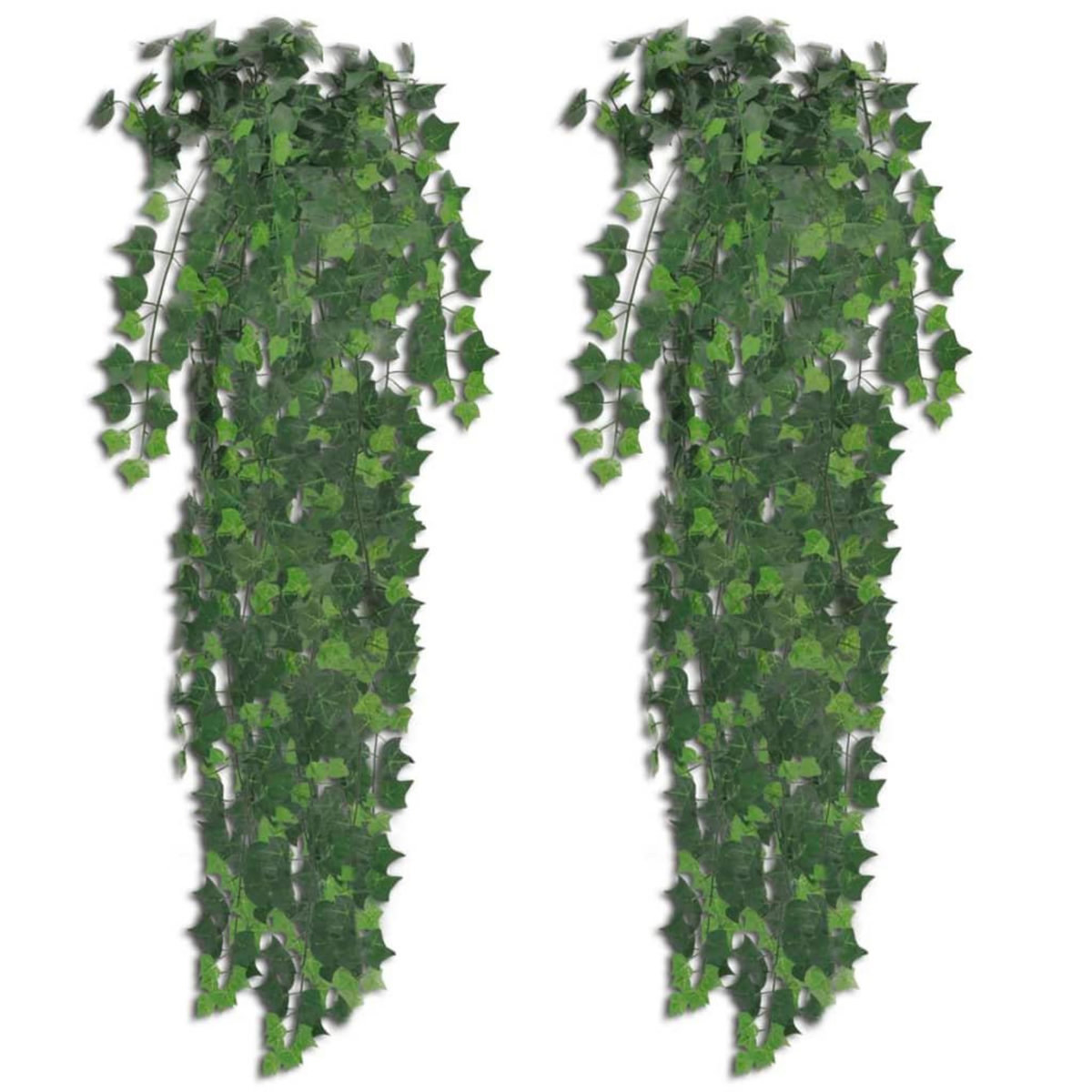 VIDAXL Plantes artificielles 2 pcs Lierre Vert 90 cm
