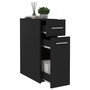 Voir la diapositive 4 : VIDAXL Armoire d'apothicaire Noir 20x45,5x60 cm Bois d'ingenierie