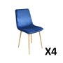 Lot de 4 chaises séjour salle à manger design scandinave KAZIMIR