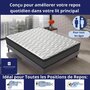 Voir la diapositive 3 : DAGOSTINO HOME Matelas 80x190 Mousse HR  Luxe Confort  Extra Ferme | Double Face (Été-Hiver) | Soutien Équilibré, Parfait et Tonique | H20cm