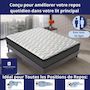 Voir la diapositive 3 : DAGOSTINO HOME Matelas 80x190 Mousse HR  Luxe Confort  Extra Ferme | Double Face (Été-Hiver) | Soutien Équilibré, Parfait et Tonique | H20cm