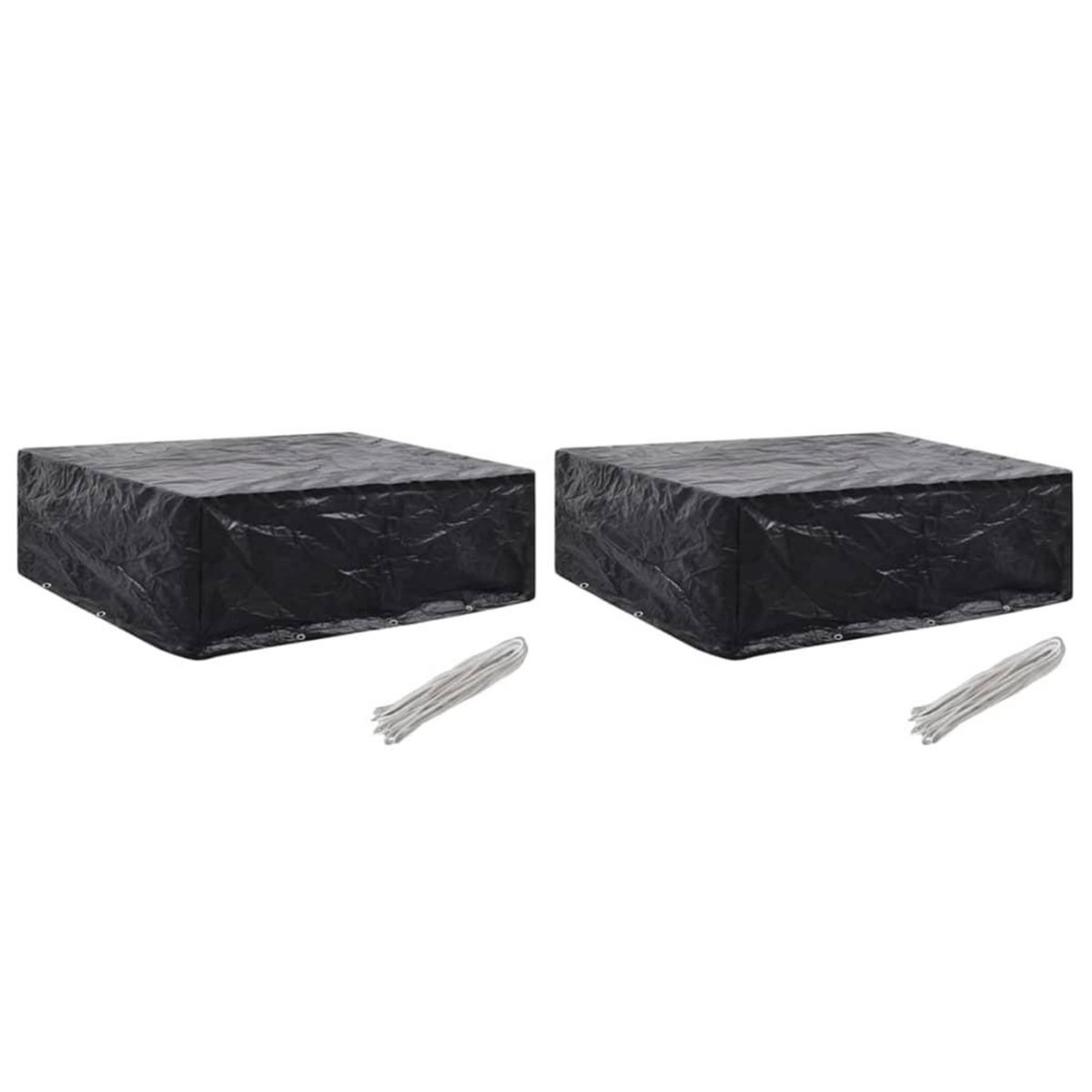 VIDAXL Housses de salon de jardin 2 pcs 8 œillets 250x210x90 cm