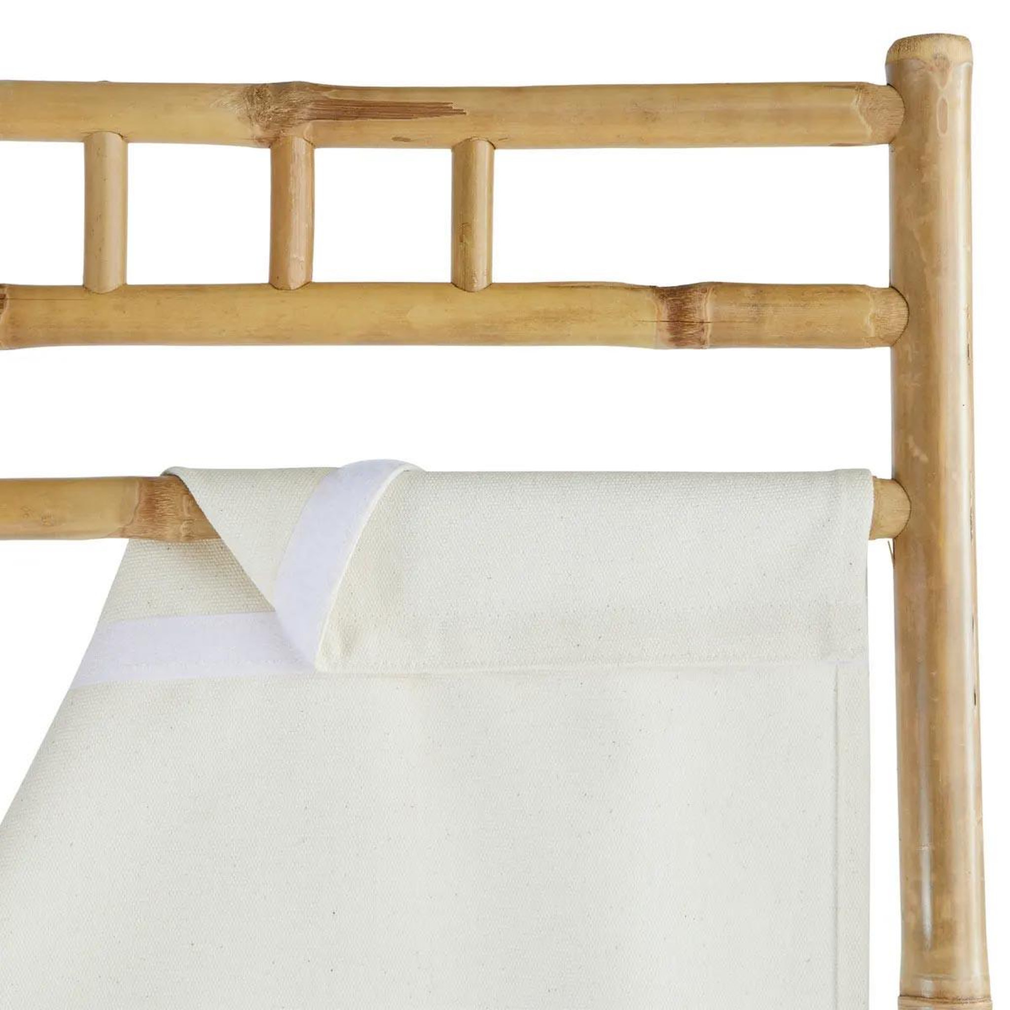 Voir la diapositive 4 : ATMOSPHERA Paravent en bambou  kael  135x170cm blanc