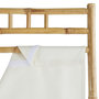 Voir la diapositive 4 : ATMOSPHERA Paravent en Bambou  Kael  135x170cm Blanc