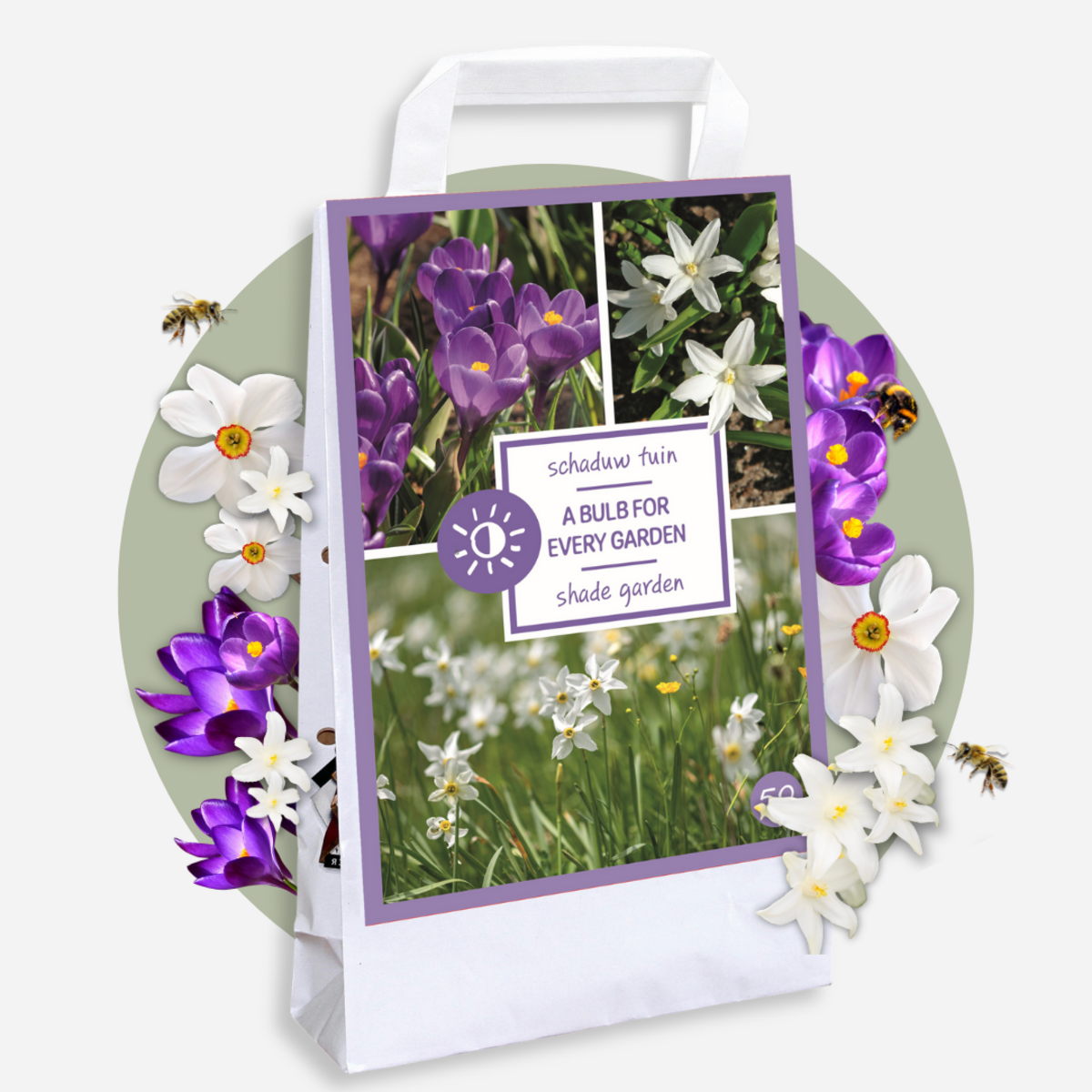 PLANT IN A BOX Coffret Jardin Ombragé - 50 bulbes pour ombre & mi-ombre